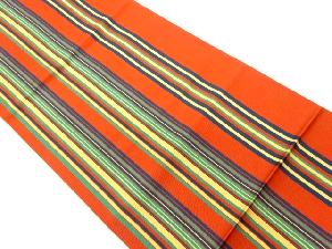 本場筑前博多縞模様織出し名古屋帯